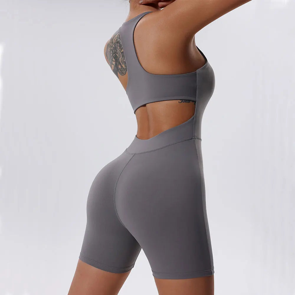Women's Tracksuit Yoga Set Jumpsuits One Piece Fitness Sportswear Workout Rompers Sportswear Gym Set Workout Clothes For Women