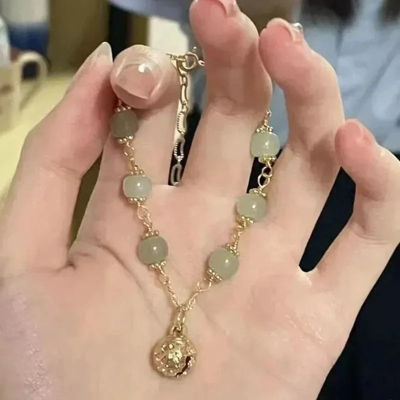 French Vintage Double Layer Oil Dropping Bracelet for Women Bracelet with Temperament Korean Edition Fashion Handicraft