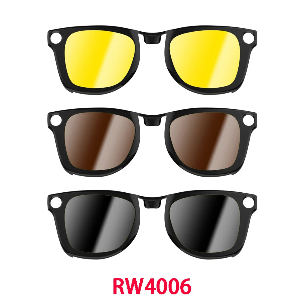 Hibloks For Ray-Ban Meta Wayfarer (Large) RW4008 (Standard) RW4006 Glasses Clip Polarized Sunglasses lenses Anti-Glare