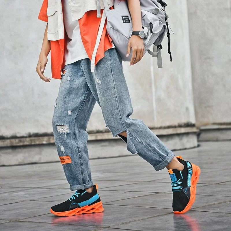 Fashion Men Sneakers Summer Design New Trend Mens Shoes Casual Mesh Breathable Light Tenis Masculino Adulto Luxury Casual Shoes