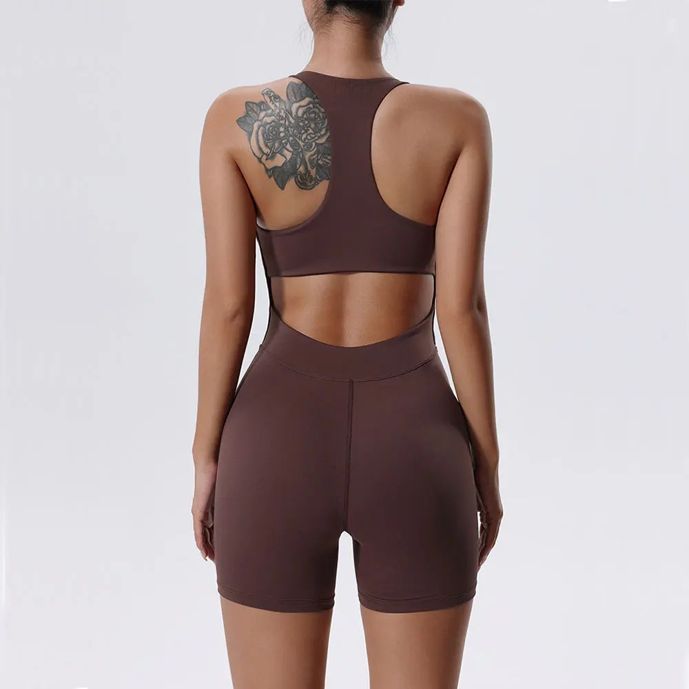 Women's Tracksuit Yoga Set Jumpsuits One Piece Fitness Sportswear Workout Rompers Sportswear Gym Set Workout Clothes For Women