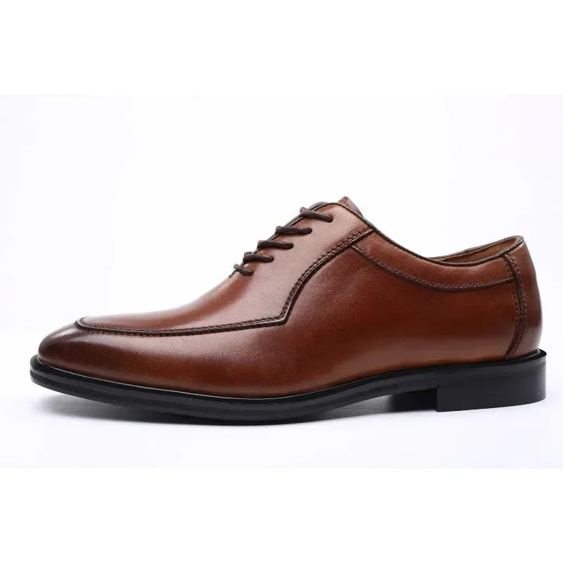 Luxury Men Casual Business Shoes Leather Men Dress Shoes Comfortable Fashion Loafers Shoes for Men Wedding Office Leather Shoes