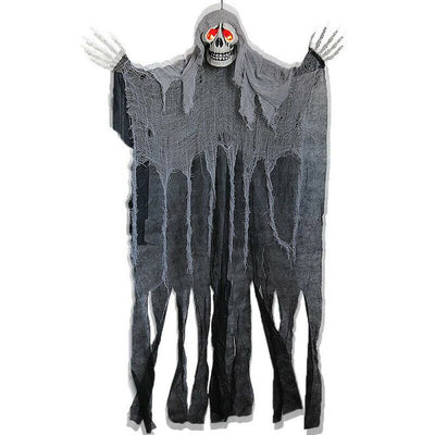 Haunted Living 5‑ft Hanging Skeleton Red Eyes