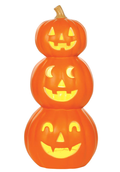 Triple‑Stacked Pumpkin Decorative Prop