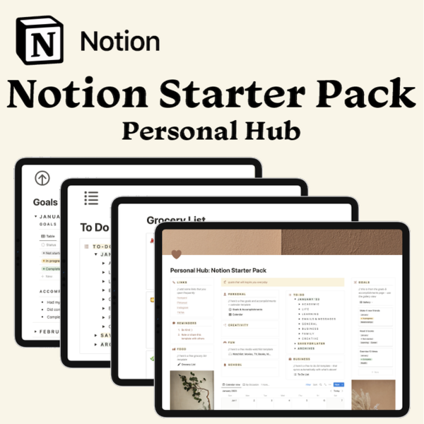 Notion Workspace Starter Bundle