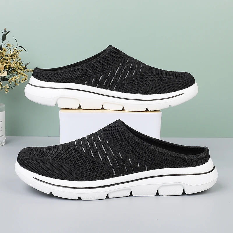 2024 Men Slippers Summer Breathable Home Indoor Slippers Men Thick Bottom Slides Fashion Couple Walking Shoes Chanclas Hombre