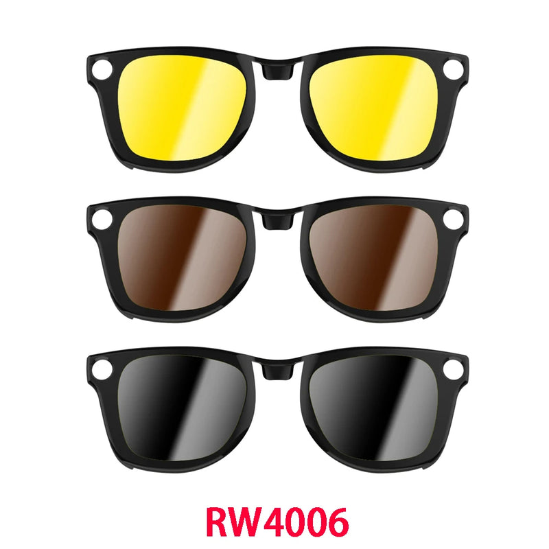 Hibloks For Ray-Ban Meta Wayfarer (Large) RW4008 (Standard) RW4006 Glasses Clip Polarized Sunglasses lenses Anti-Glare