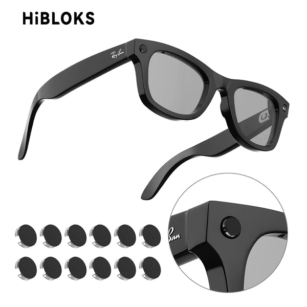 HIBLOKS For Ray-Ban Meta Wayfarer RW4008/RW4006 Skyler RW4010 RW4009/RW4009F AI intelligent Glasser Record Video Shading Sticker