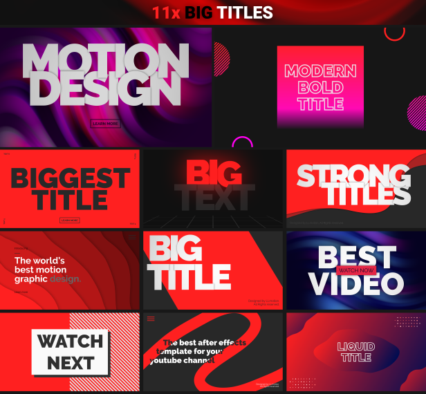 YouTube Motion Graphics Pack