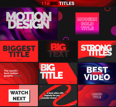 YouTube Motion Graphics Pack